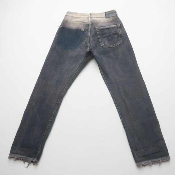 R13 Crossover Jeans in Faded Black Size 23 - Picture 4 of 13